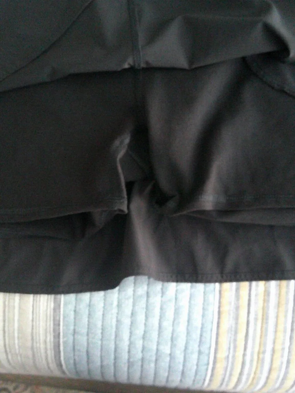 T By Talbots Black silky skort with Slit side pockets  Size XLP NWT